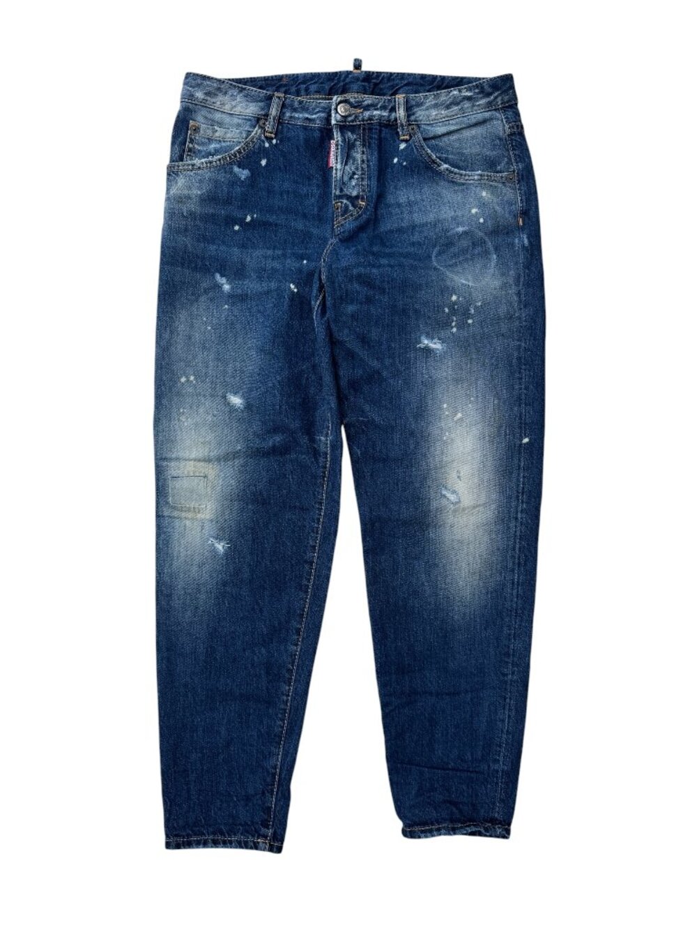 DSQUARED2 Hockney Distressed Paint Splatter Jeans Size 42 Made in Italy